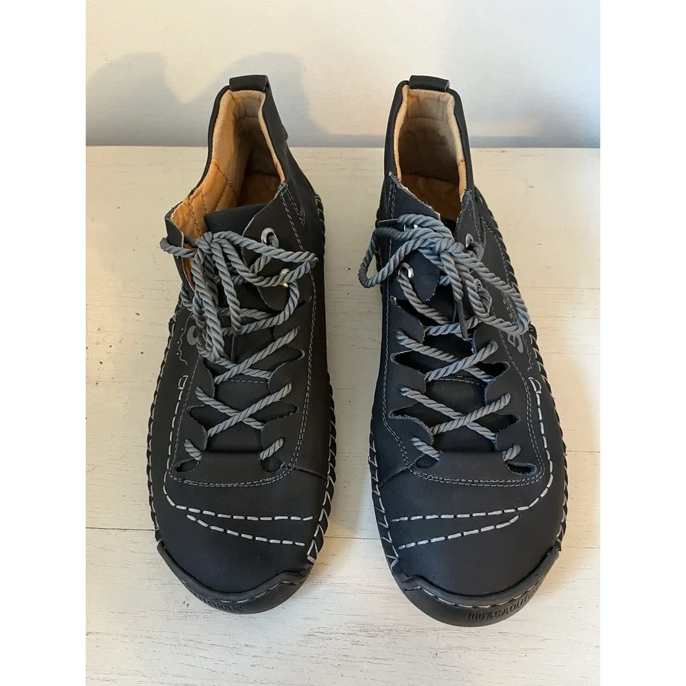 Alcubierre Men's Casual Leather‎ Shoes Ankle Chukka Boots Lace Up Size 45